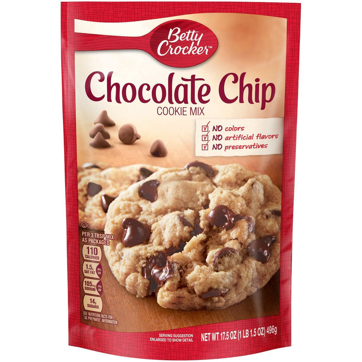 Betty Crocker Chocolate Chip Cookie Mix 496g