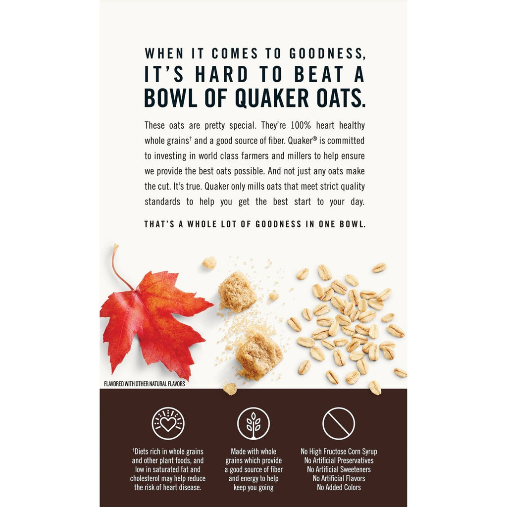 Quaker Instant Oatmeal Maple & Brown Sugar 420g