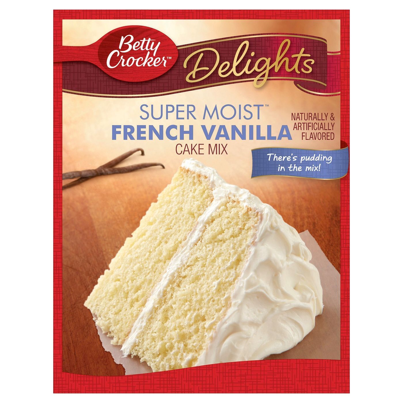 Betty Crocker Super Moist French Vanilla Cake Mix 432g (Best Before 08/2026)