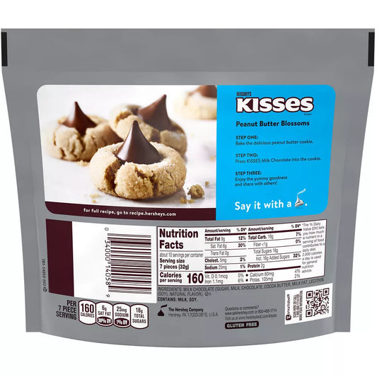 Hershey's Milk Chocolate Kisses Candy 306g Share Pack