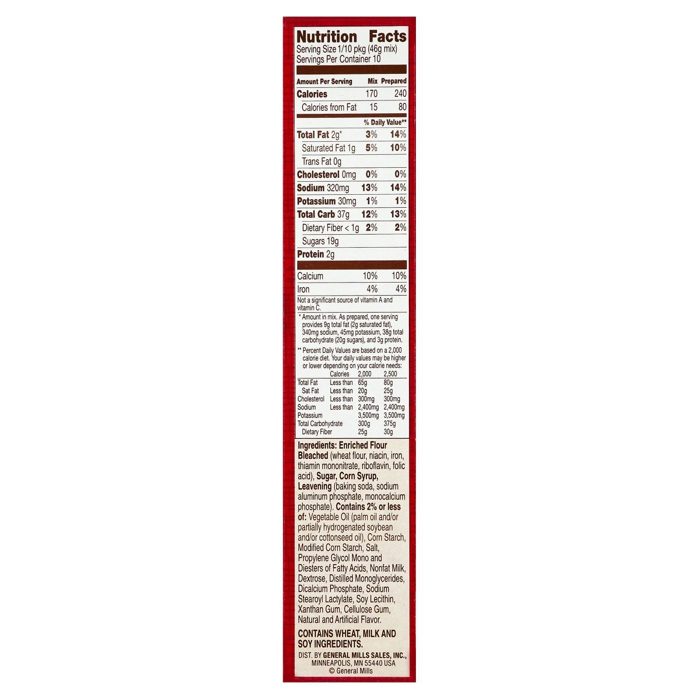 Betty Crocker Super Moist White Cake Mix 461g sold by American Grocer in the UK