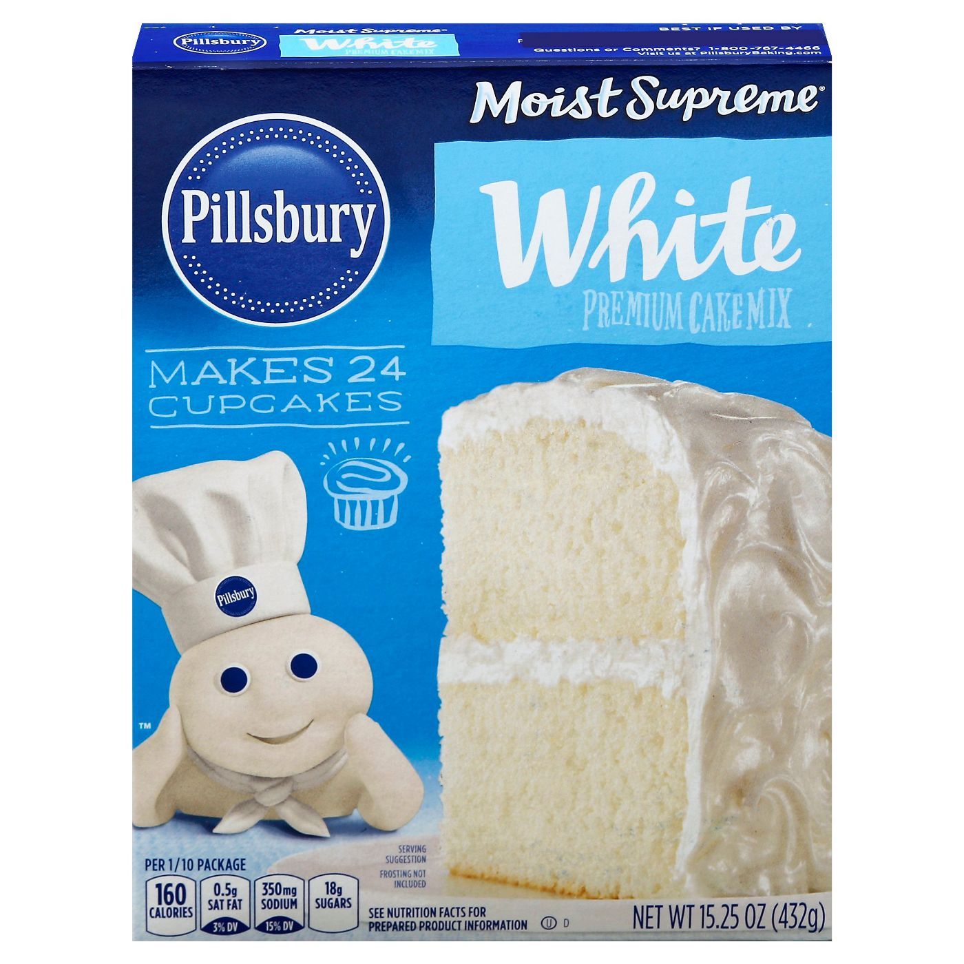 Pillsbury Moist Supreme White Cake Mix 432g (Best Before : 11 Apr 2026)