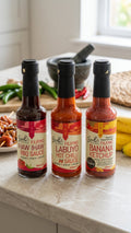 RoniB's Kitchen Filipino Sauce Variety Pack - 3 Flavor Combo Set (Ihaw Ihaw BBQ, Labuyo Hot Chilli, Banana Ketchup)