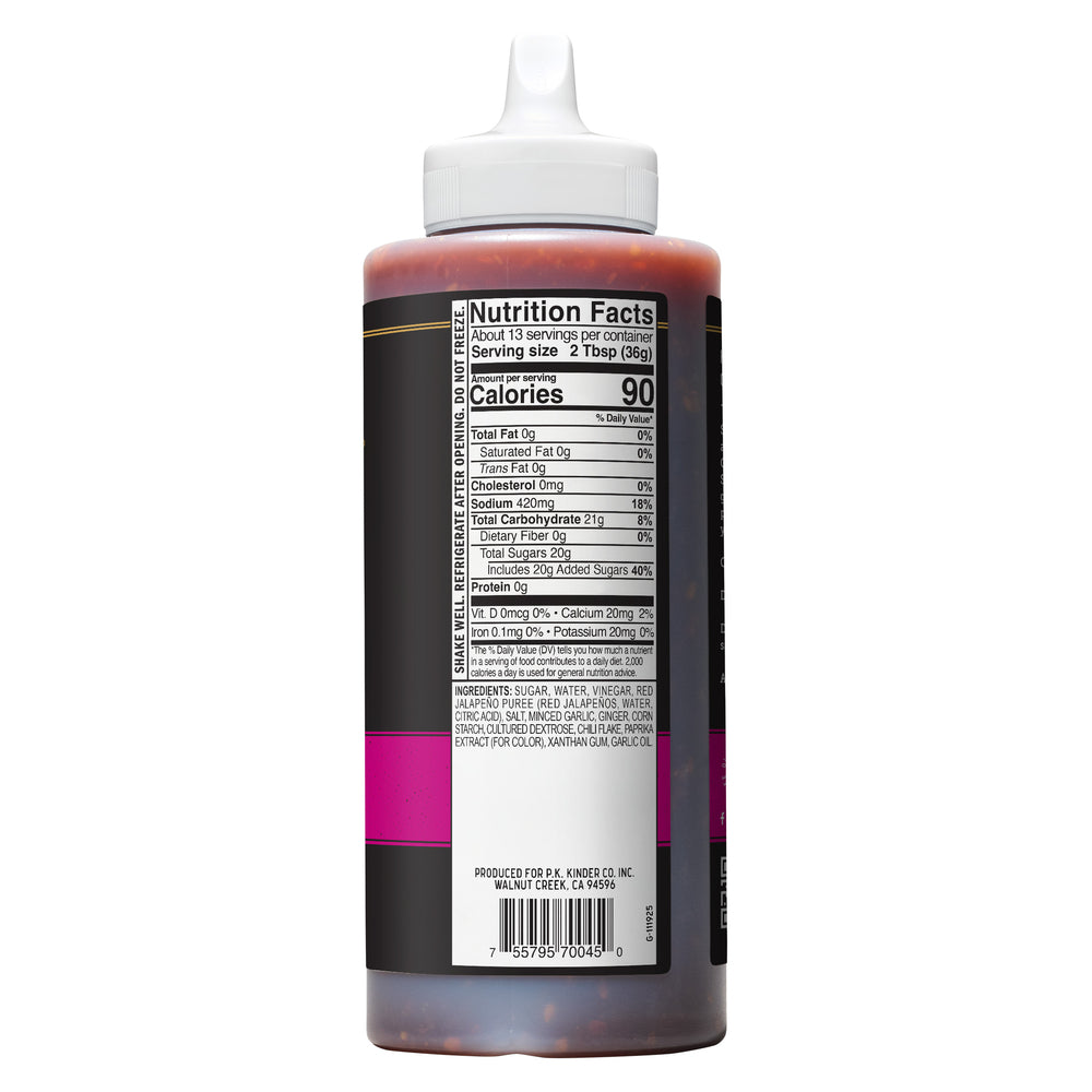 Kinder's Chicken & Wing Sauce Sweet Chilli Garlic 457g