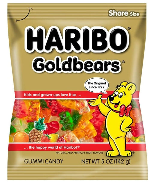 Haribo Goldbears Original Gummi Candy 141g (Pack of 3) (Best Before : Feb 2026)(Melted)