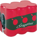 Grapetiser 100% Red Grape Juice Sparkling | 6 x 330ml Cans