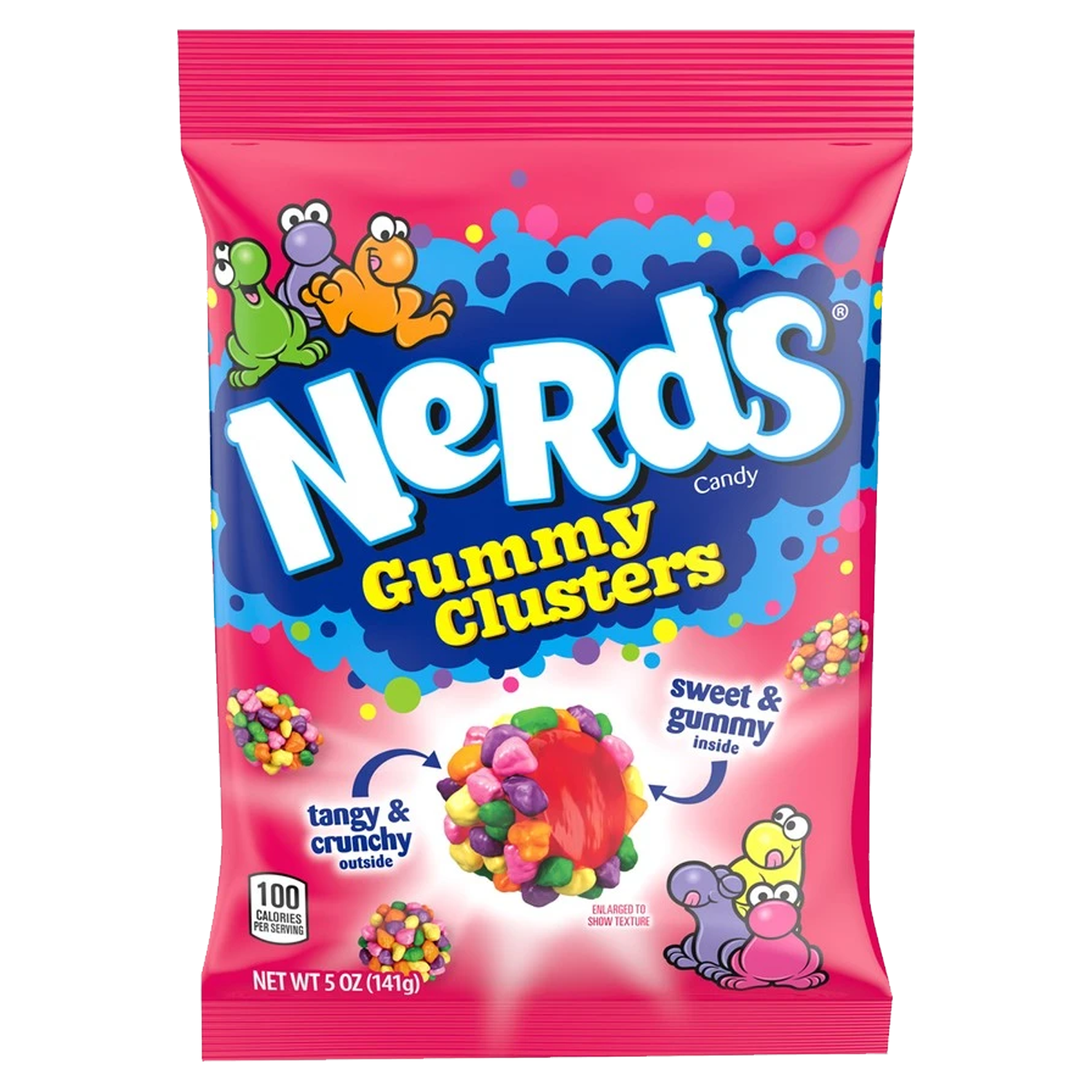 Nerds Gummy Clusters Peg Bag 141g(Best Before Date 04/2025)