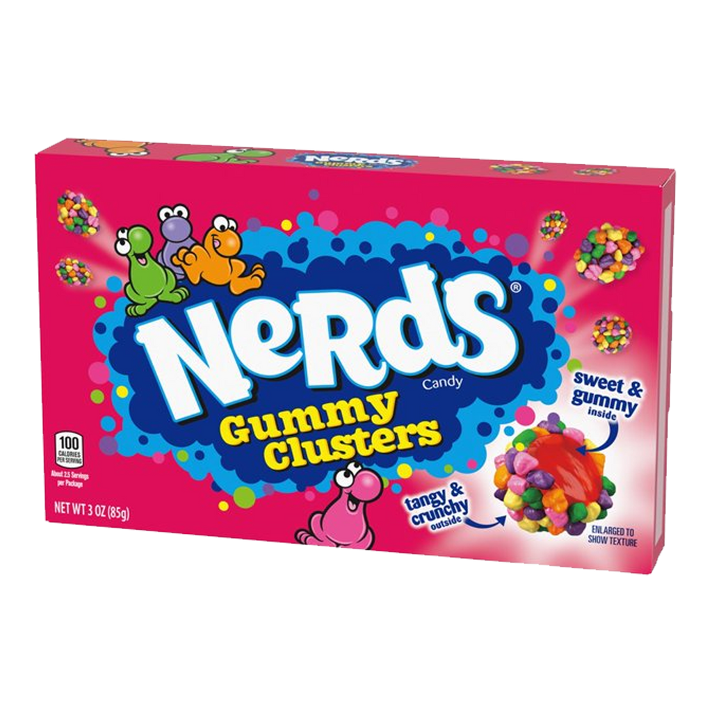 Nerds Rainbow Gummy Clusters Theatre Box 85g (Best Before Date 03/2026)