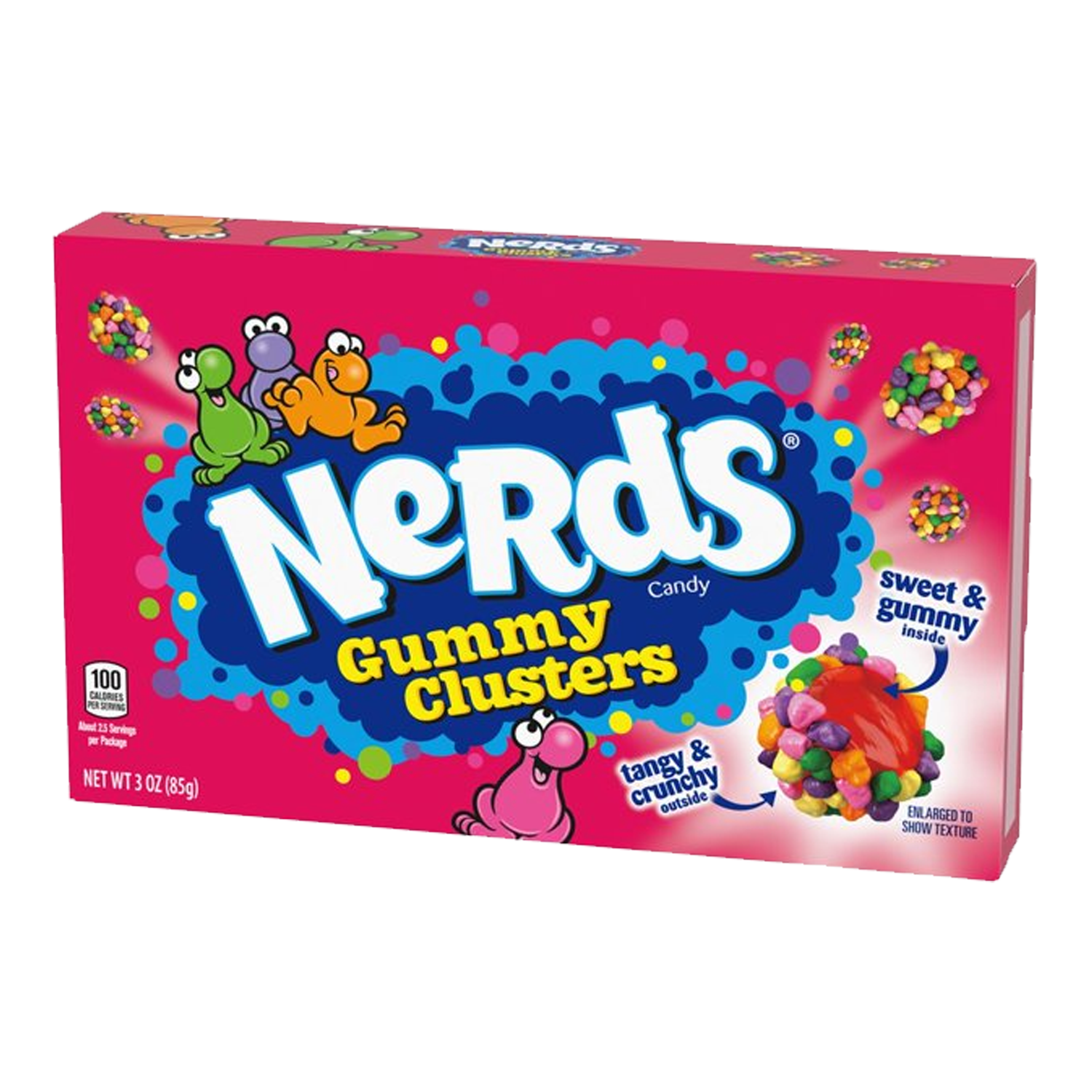 Nerds Rainbow Gummy Clusters Theatre Box 85g (Best Before Date 03/2026)