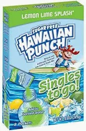Singles To Go Hawaiian Punch Lemon Lime Drink Mix 24.8g (8 Sticks)