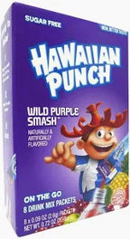 Singles To Go Hawaiian Punch Wild Purple Smash Drink Mix 20.8g (8 Sticks)