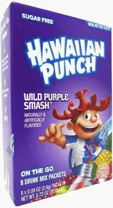 Singles To Go Hawaiian Punch Wild Purple Smash Drink Mix 20.8g (8 Sticks)