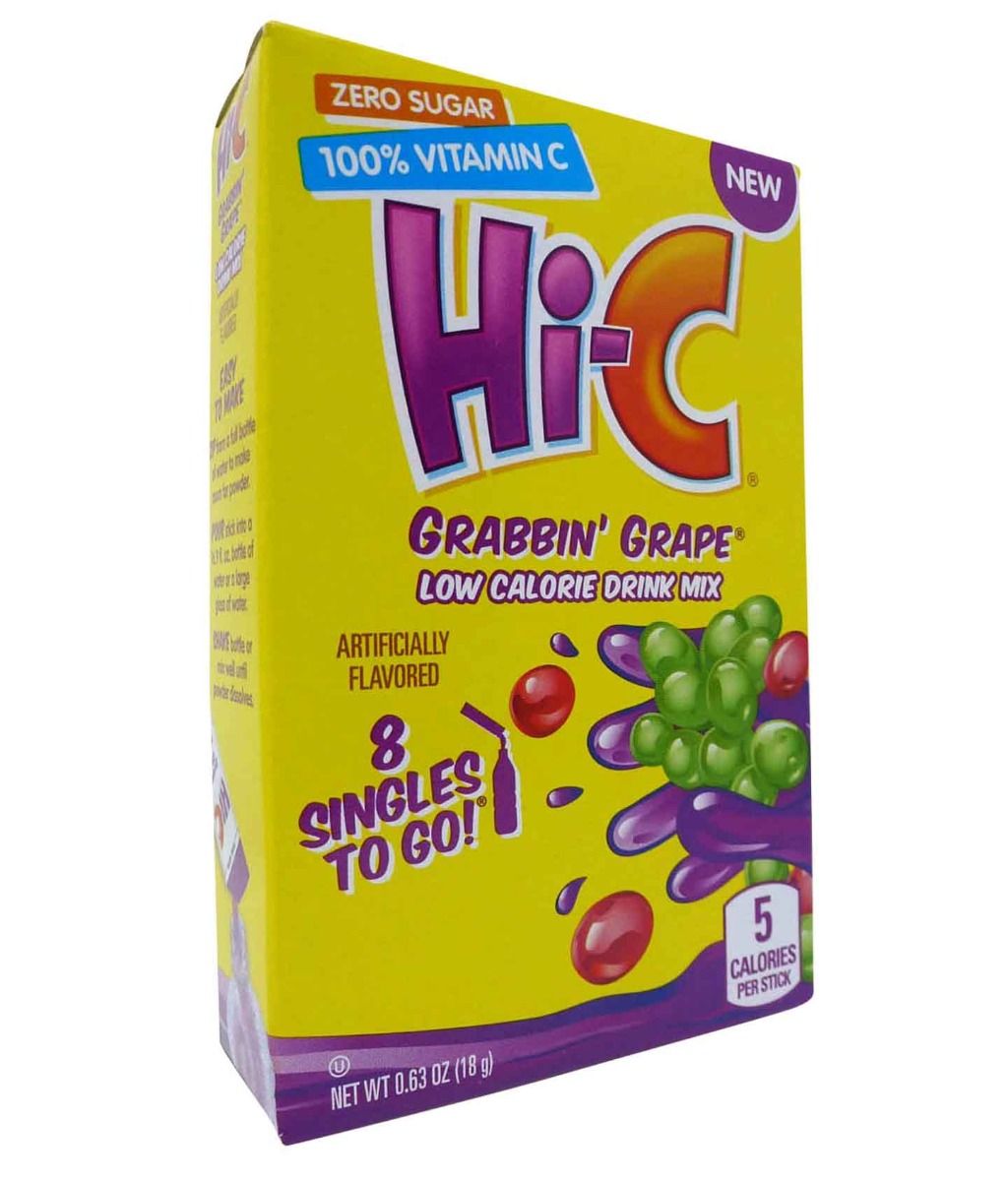 Singles To Go Hi-C Grabbin' Grape Drink Mix 18g (6 Sticks)