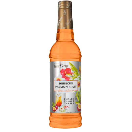 Skinny Sugar Free Hibiscus Passion Fruit Syrup 750ml (Best Before Date March 2026)