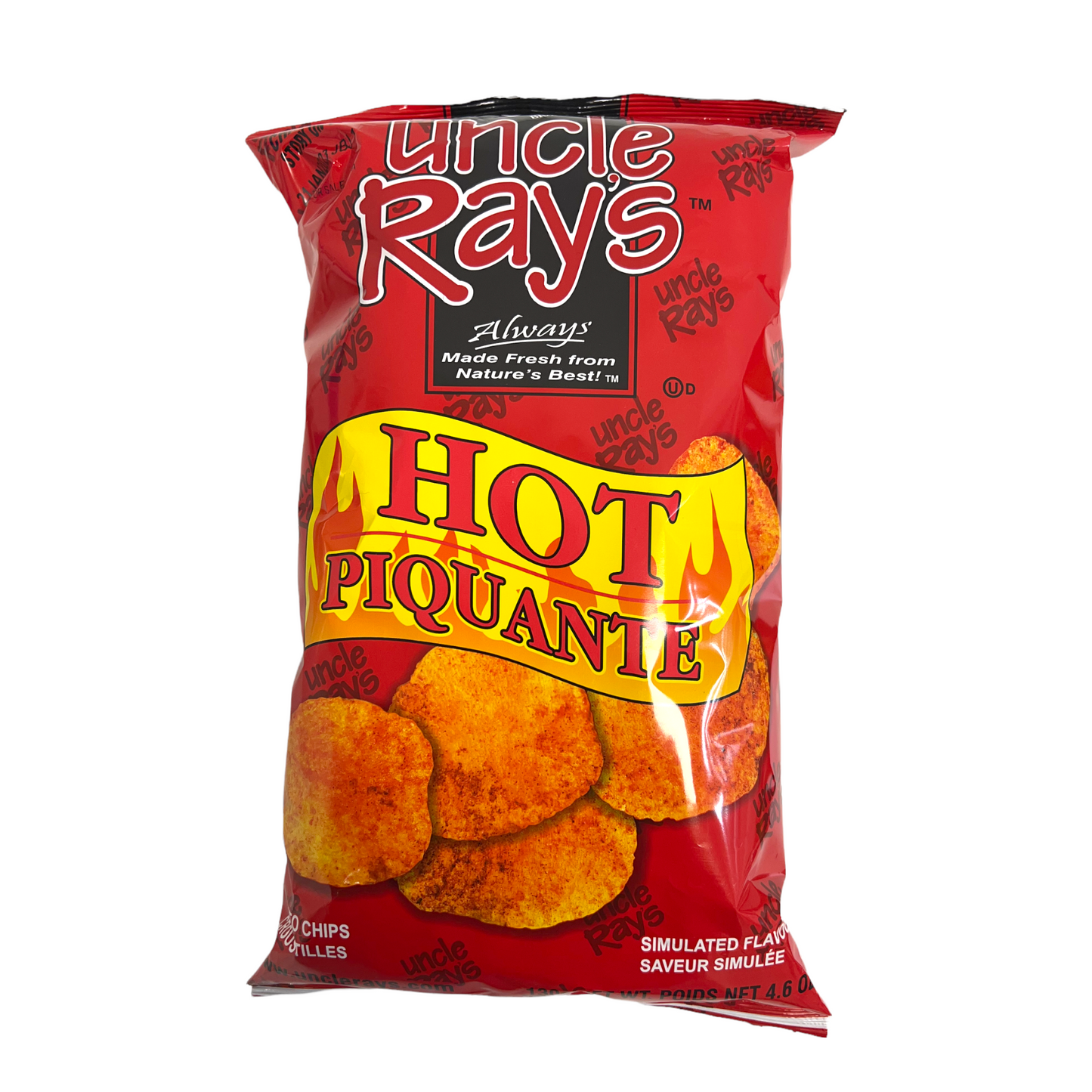 Uncle Ray's Hot Potato Chips 127.5g (Best Before Date:-24/12/2025)