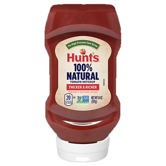 Hunt's 100% Natural Thicker & Richer Tomato Ketchup 397g