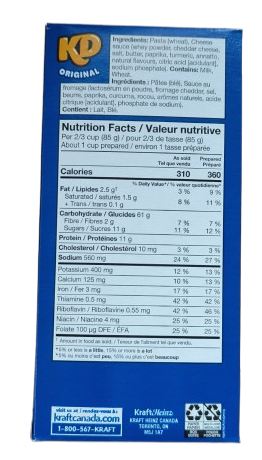 Kraft Original Flavour Macaroni & Cheese Dinner 200g (Best Before Date 30/07/2025)