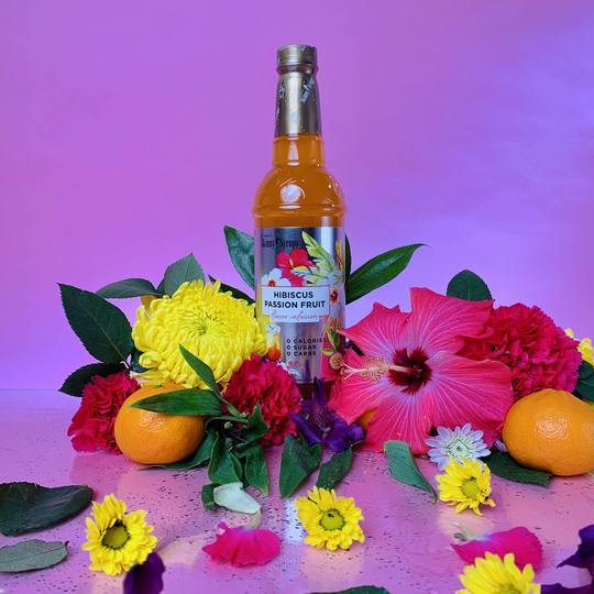 Skinny Sugar Free Hibiscus Passion Fruit Syrup 750ml (Best Before Date March 2026)