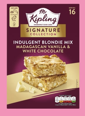 Mr. Kipling (EU) Signature Collection Indulgent Blondie Mix 368g - Madagascan Vanilla & White Chocolate