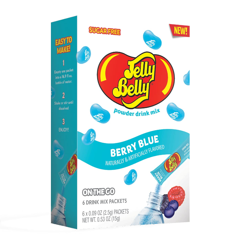 Singles To Go Jelly Belly Berry Blue Drink Mix 15g (6 Sticks)