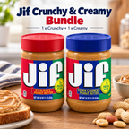 Jif Crunchy & Creamy Bundle Deal | 1 x Crunchy & 1 x Creamy
