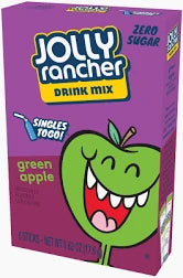 Singles To Go Jolly Rancher Green Apple Drink Mix 17.6g (6 Sticks)