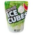 Ice Breakers Ice Cubes Kiwi Watermelon Sugar Free Gum 40 Pcs (Pack of 4)