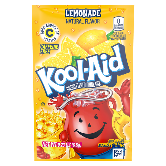 Kool-Aid Lemonade Unsweetened Drink Mix 6.5g (Pack of 6)