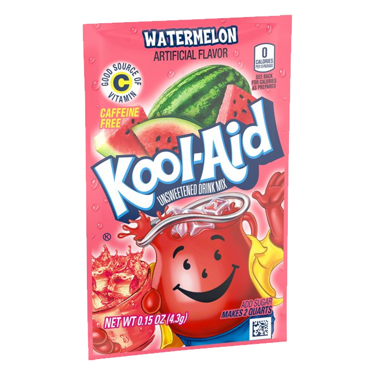 Kool-Aid Watermelon Unsweetened Drink Mix 4.3g(Pack of 6) Best Before Date 22/04/2025