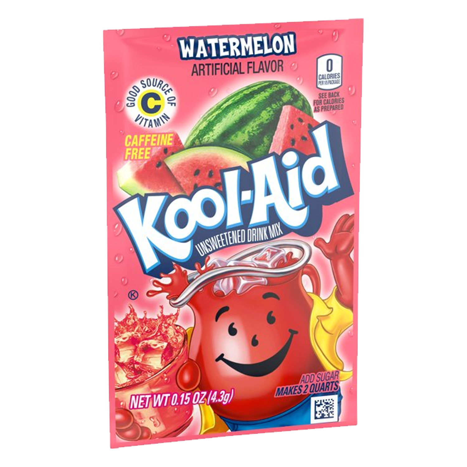 Kool-Aid Watermelon Unsweetened Drink Mix 4.3g(Pack of 6) Best Before Date 22/04/2025