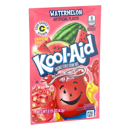 Kool-Aid Watermelon Unsweetened Drink Mix 4.3g(Pack of 6) Best Before Date 22/04/2025