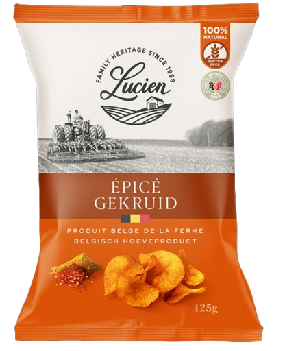 (Best Before Clearance) Lucien Belgian Farm's Chips 125g | Choose Your Flavour