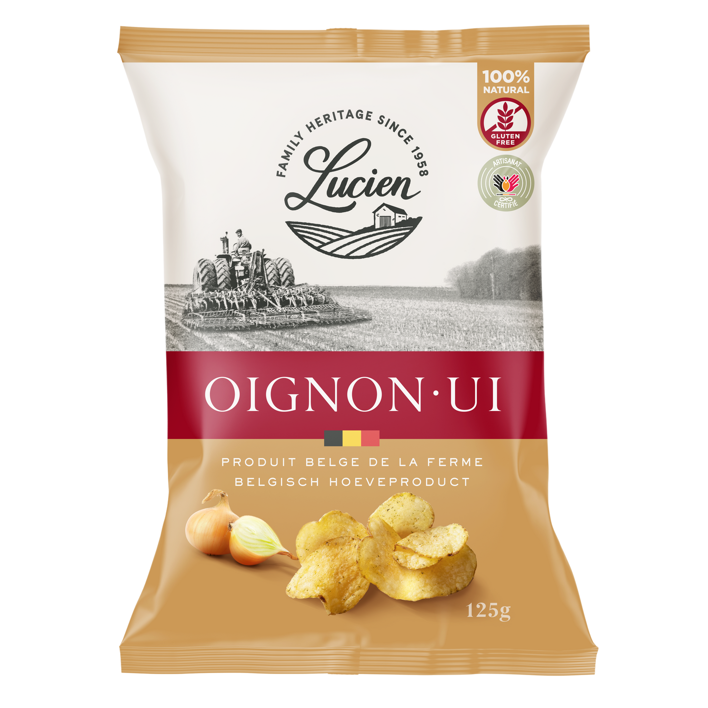 Lucien Belgian Farm's Chips 125g | Choose Your Flavour