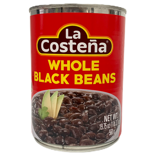 La Costena Whole Black Beans 560g (Dented Tin)