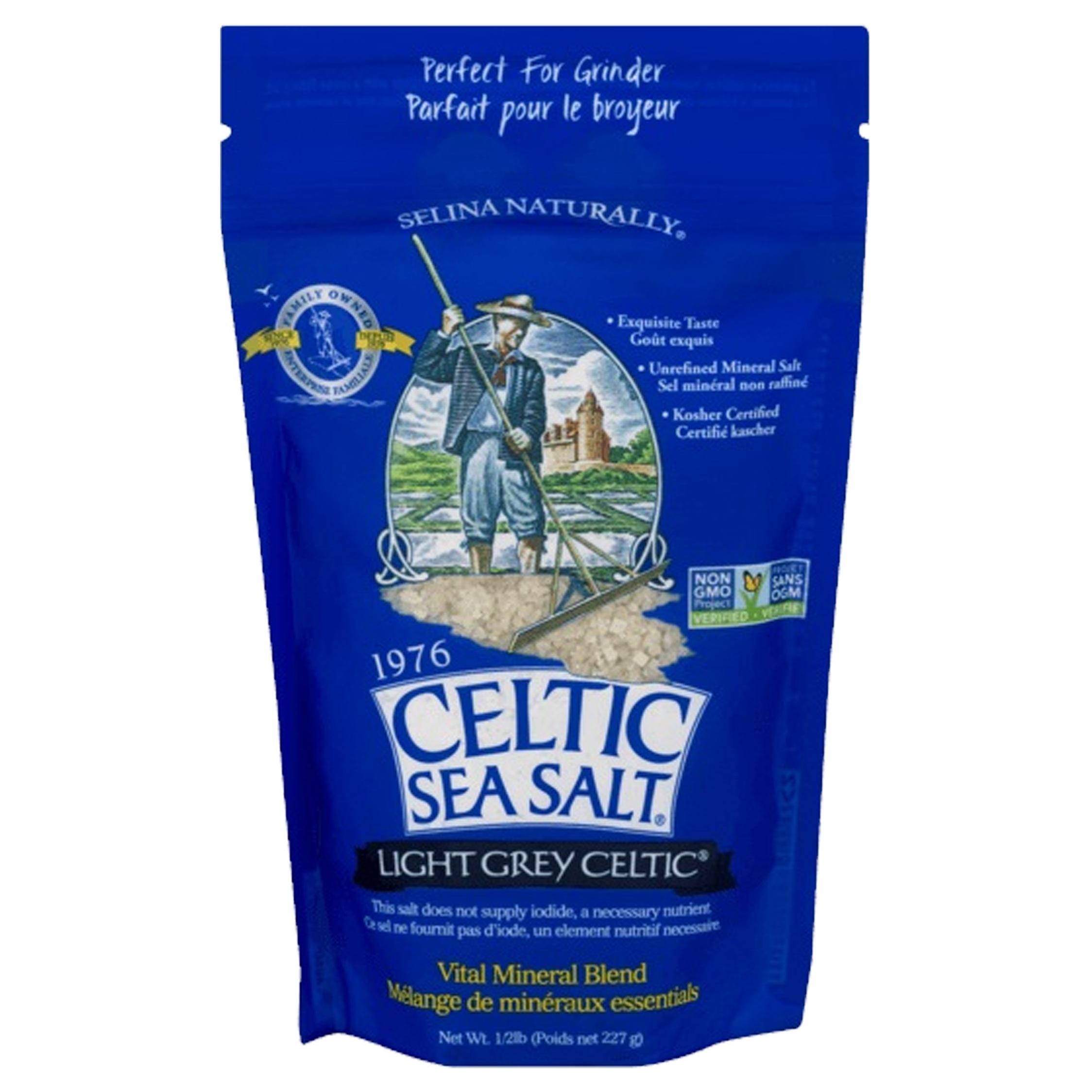 Celtic Sea Salt Light Gray Celtic 227g sold by American Grocer in the UK