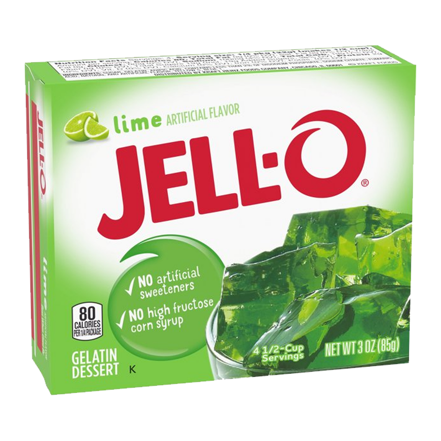 Jell-O Lime Gelatin Dessert Mix 85g (Best Before : 22 July 2026)