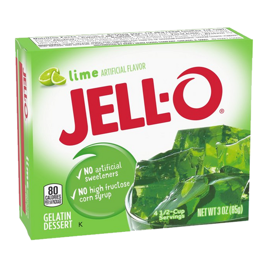 Jell-O Lime Gelatin Dessert Mix 85g (Best Before : 22 July 2026)