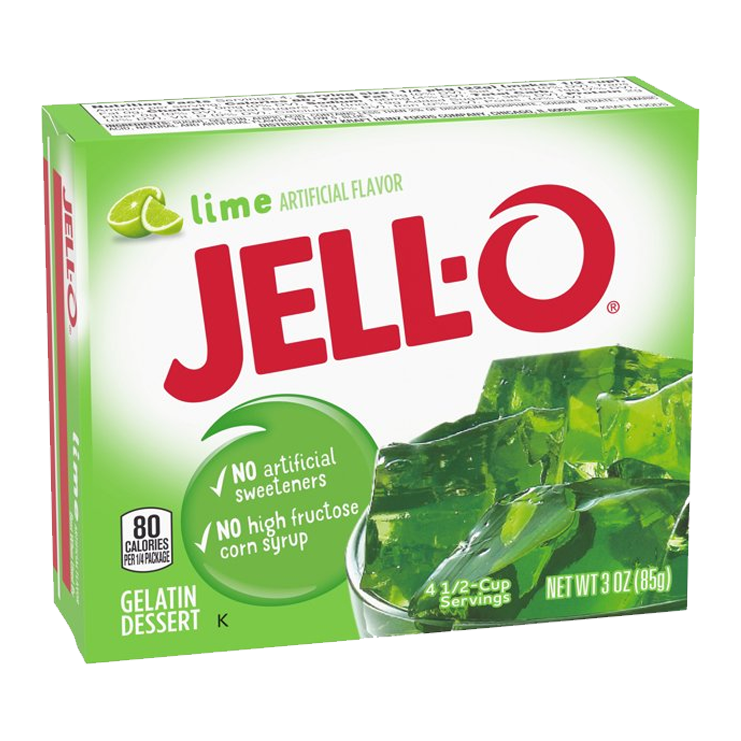 Jell-O Lime Gelatin Dessert Mix 85g