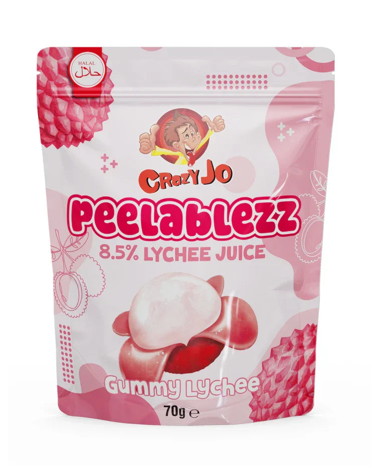 Crazy Jo Halal Peelablezz Lychee 70g