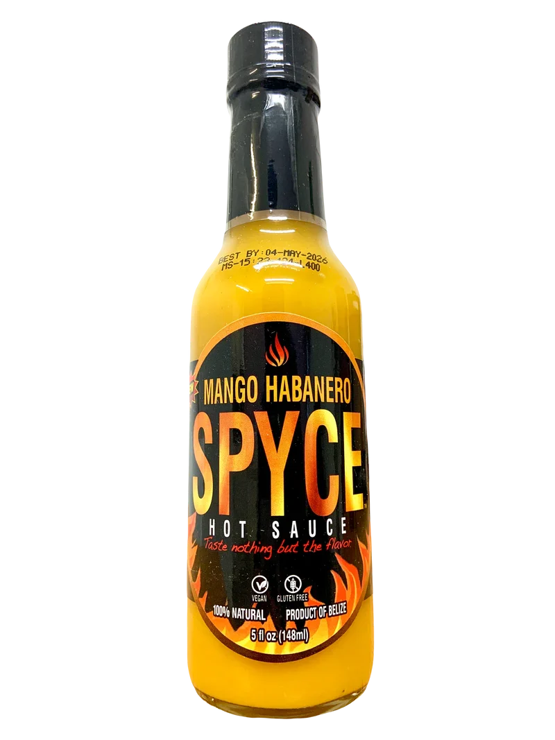 2 for 99p! | Spyce Hot Sauce Mango Habanero 148ml (Best Before May 2026)