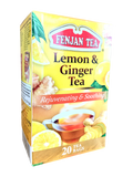 Fenjan Lemon & Ginger Tea 40g | Rejuvenating & Soothing | 20 Tea Bags