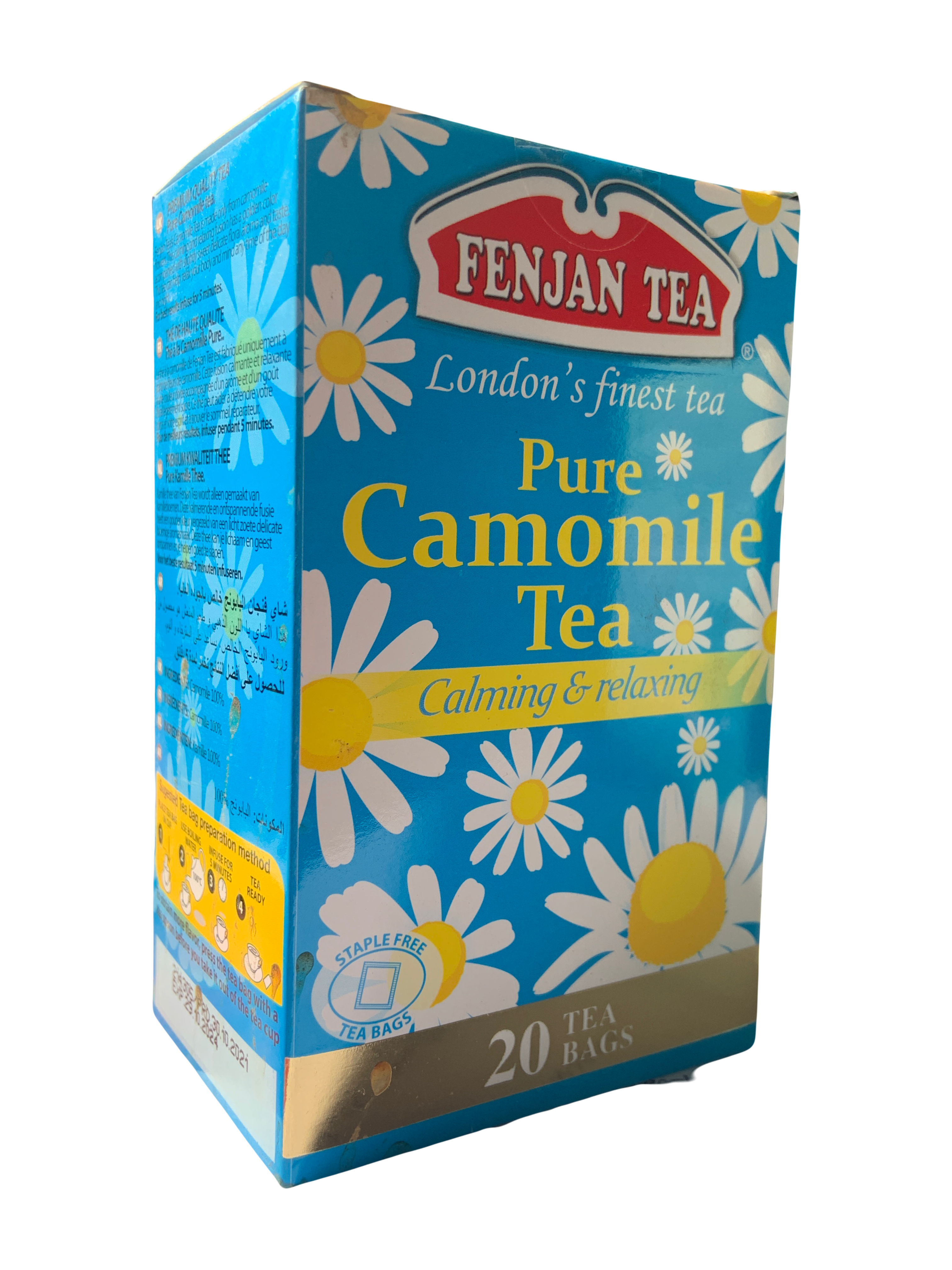 Fenjan Pure Camomile Tea 30g | Calming & Relaxing | 20 Tea Bags