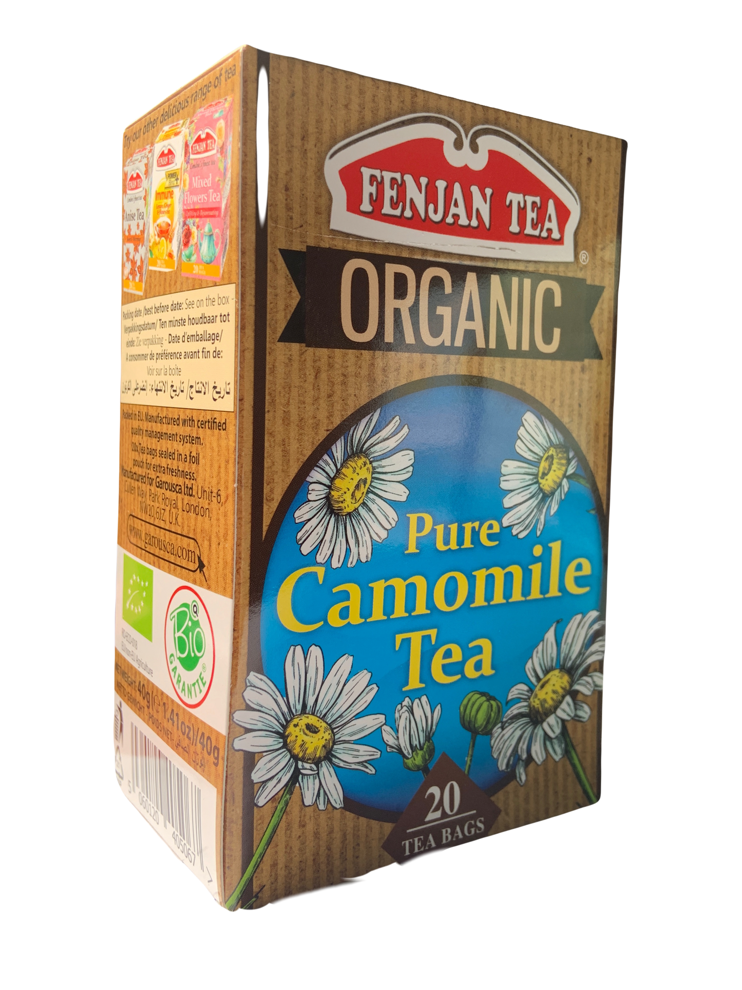 Fenjan Organic Pure Camomile Tea 40g | 20 Tea Bags (Best Before : 14 Nov 2024)