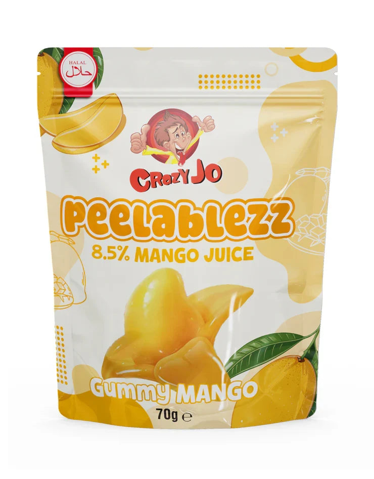 Crazy Jo Halal Peelablezz Mango 70g