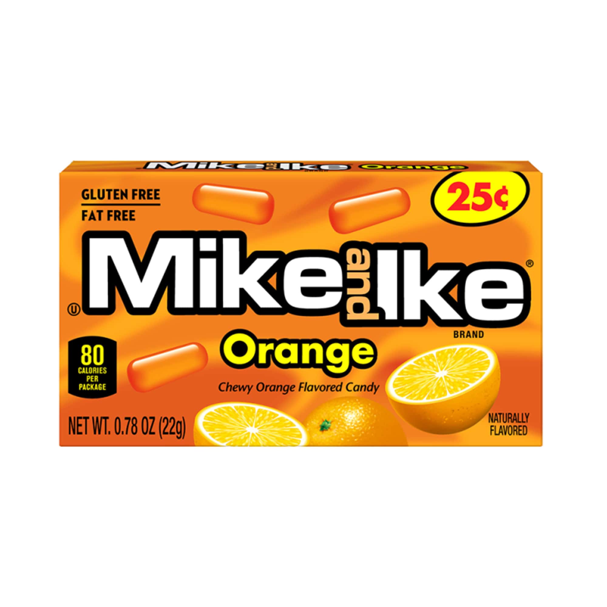 Mike and Ike Orange Flavoured Candy (24 x 22g) (Best Before Date End 08/2025)