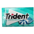 Trident Minty Sweet Twist Sugar Free Gum 14 Sticks (Pack of 12)