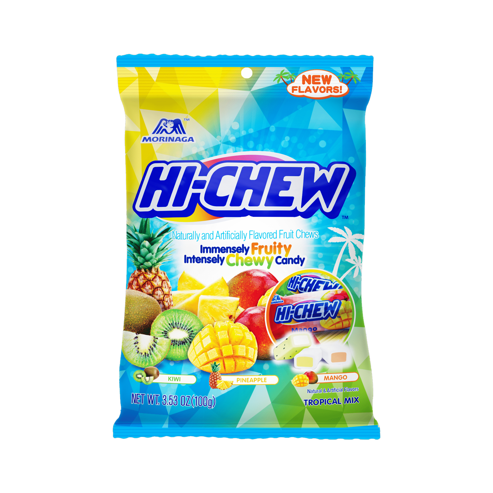 Hi-Chew Tropical Mix 100g (Kiwi, Mango, Pineapple)(BBD FEB2026)