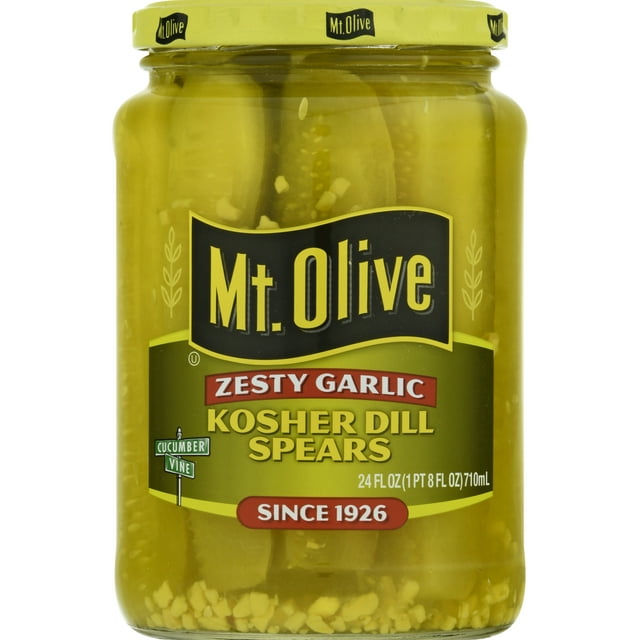 Mt. Olive Zesty Garlic Kosher Dill Spears 710ml (Best Before : 31 May 2026)
