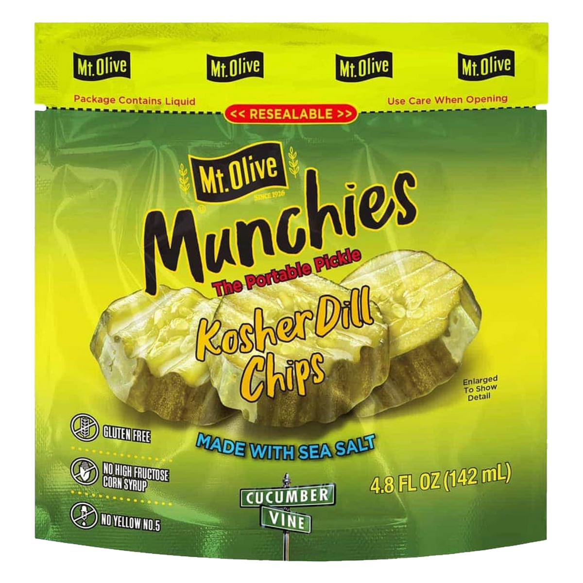 Mt. Olive Munchies Kosher Dill Chips Pouch 142ml (Best Before Date March 2026)