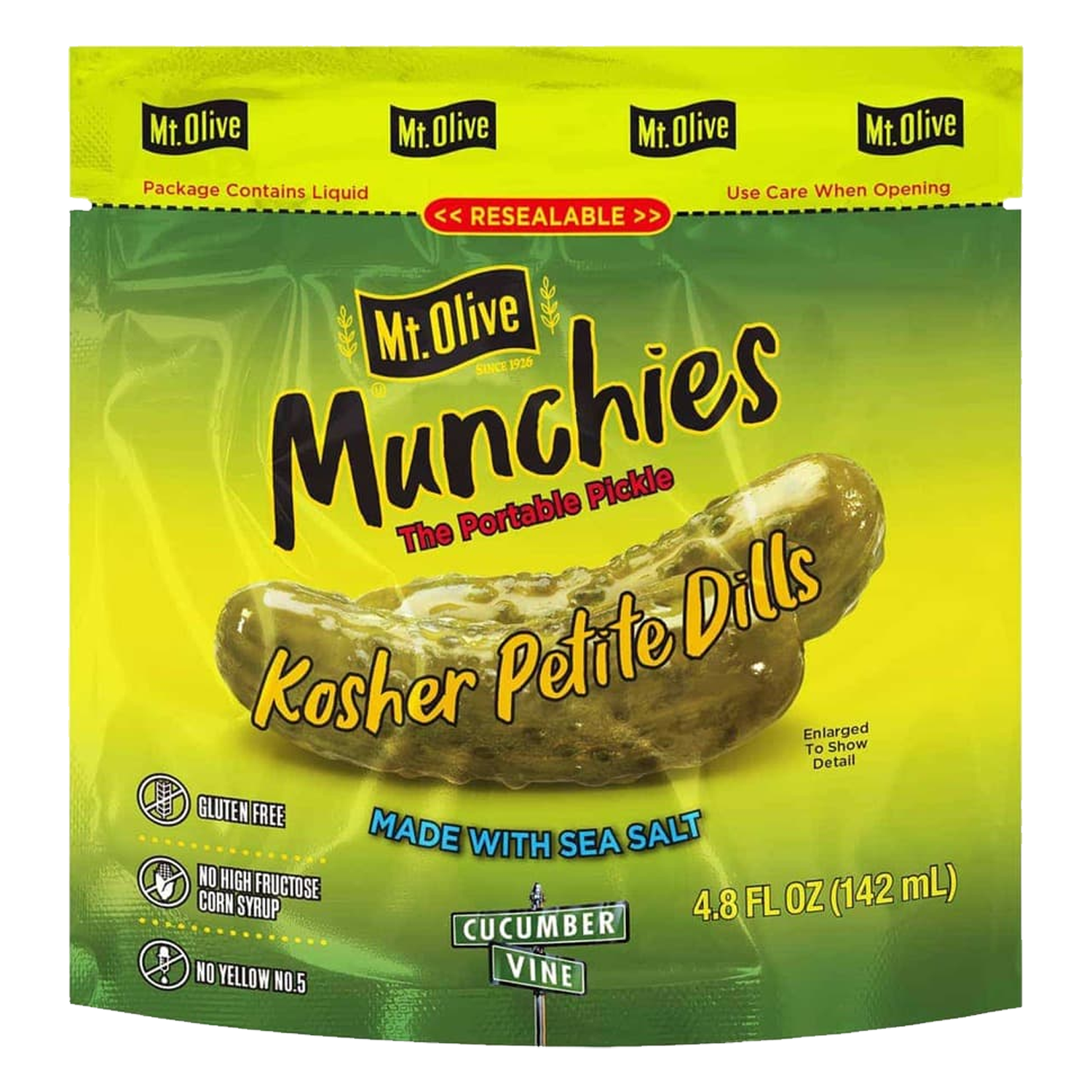 Mt. Olive Munchies Kosher Petite Dill Pouch 142ml (Best Before :- 03/03/2026)